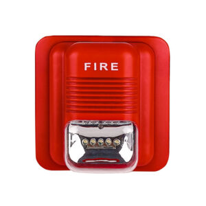 Fire Strobe Siren with LED Light DC 6-24V Addressable Fire Alarm Siren