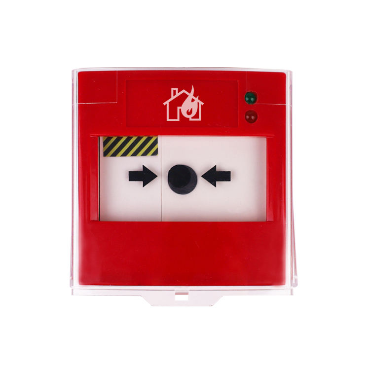 Home Security System Manual Call Point Strobe Alarm 100-200m Detection Range CE Certified ABS Plastic Cover for - Image 2