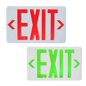 Rechargeable Plastic Wall Mounted Led Exit Sign Emergency Light