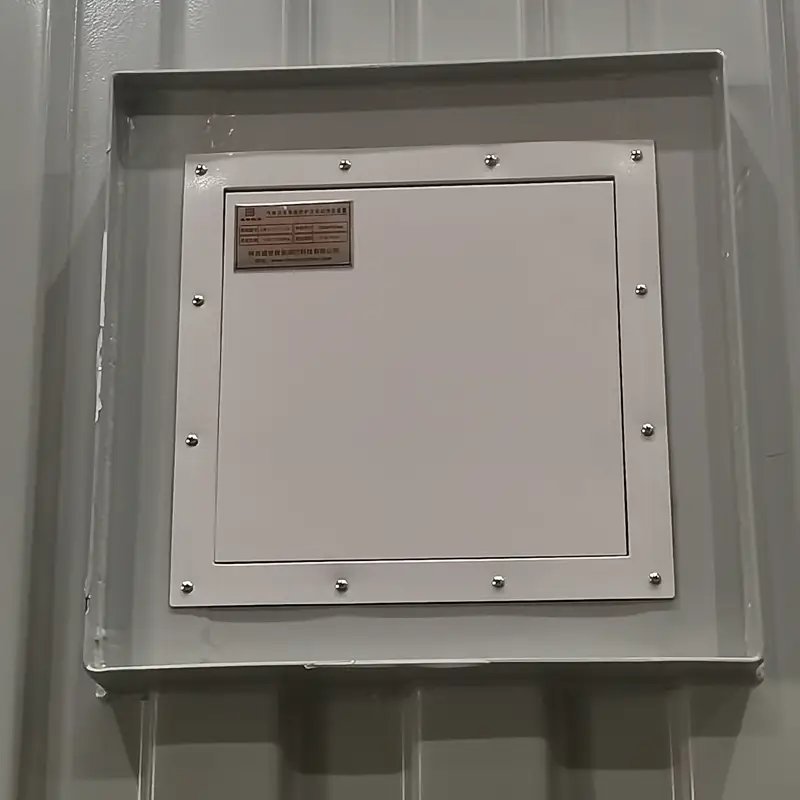 Wall-Mounted Control Box with Secure Access Hatch